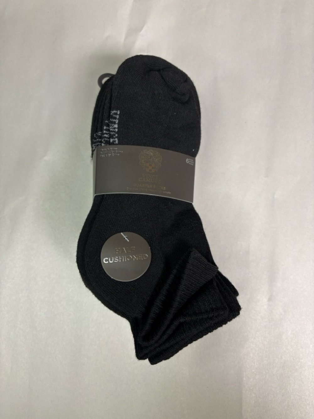 New Vince Camuto Socks Women’s 6 Pair Black Quarter Casual Athletic Activewear